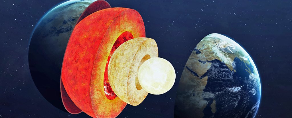 Cientistas detectaram sinais de uma estrutura oculta dentro do núcleo da Terra: ScienceAlert