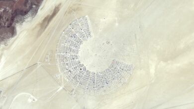 Foto incrível mostra o festival Burning Man visto do espaço: ScienceAlert