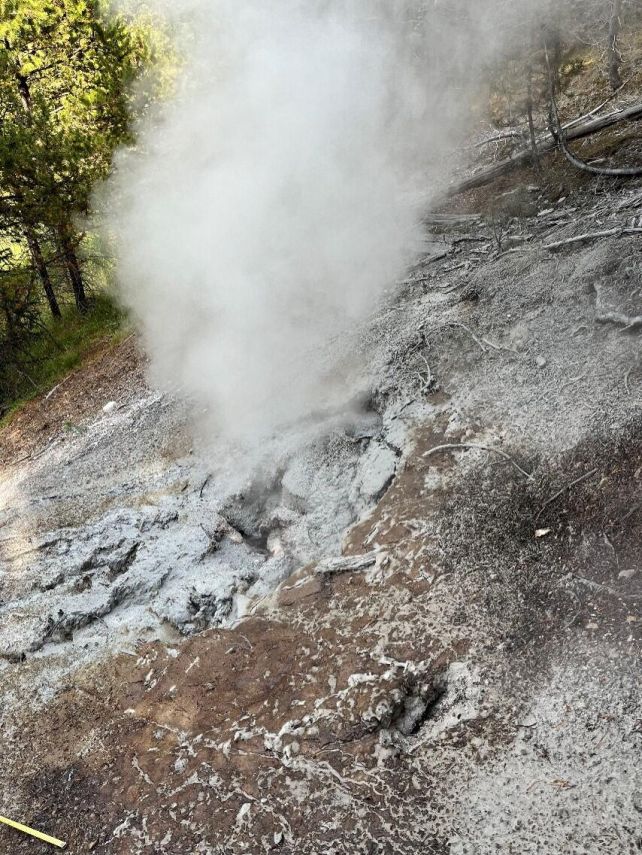 Uma nova ventilação vulcânica se abriu em Yellowstone