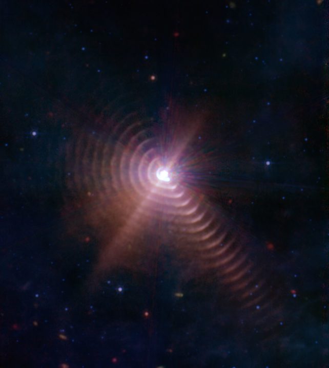 JWST captura imagens incríveis de poeira sendo empurradas pela luz
